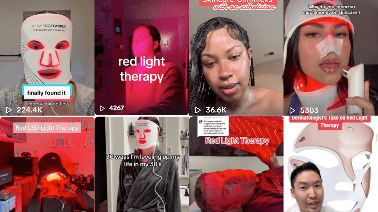 Red LED Mask